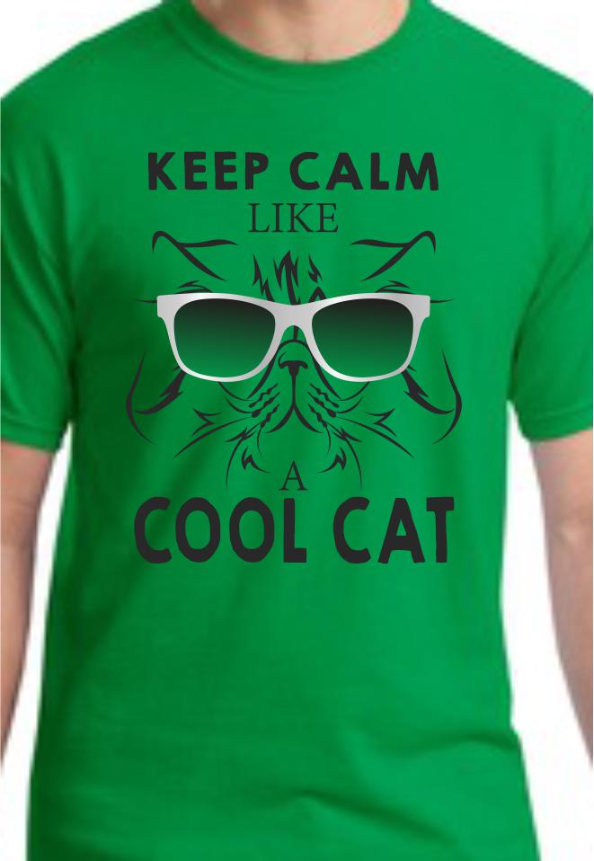Keep Calm Like A Cool Cat Youth T-Shirt
