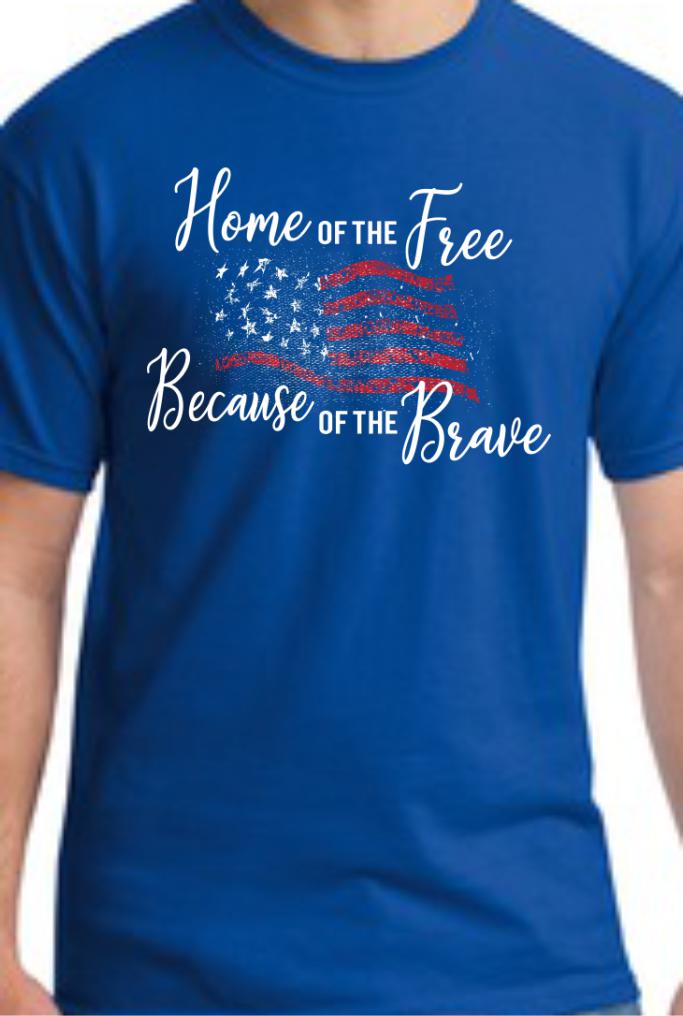 CLOSEOUT - Home Of The Free T-Shirt