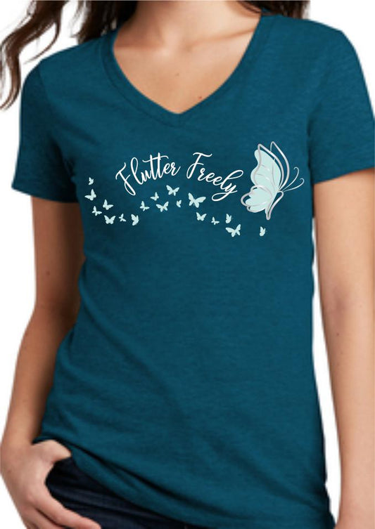 Flutter Freely Women's V-Neck