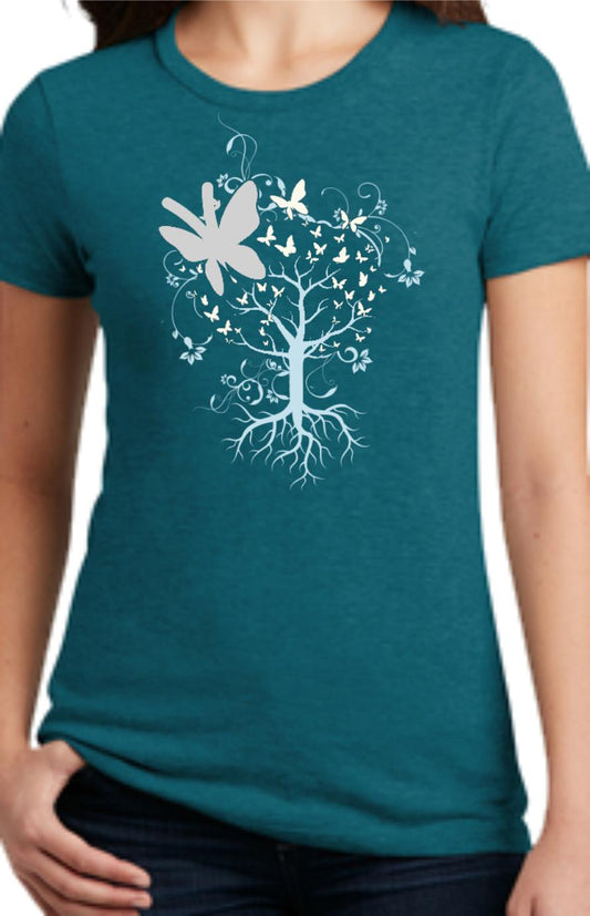 Flutter Tree Women's T-Shirt