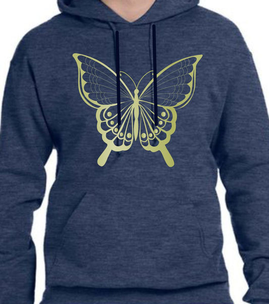 CLOSEOUT - Metallic Butterfly Hoodie