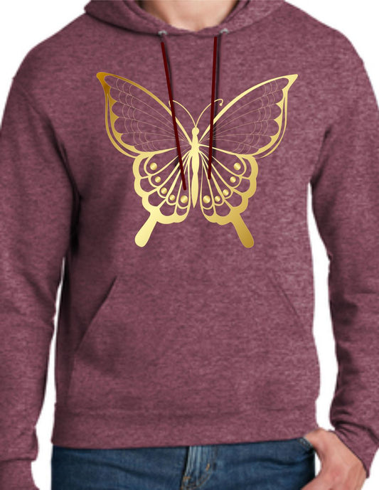 Metallic Butterfly Hoodie