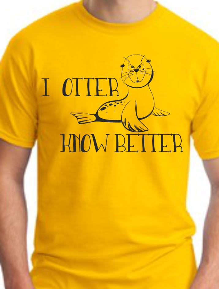 CLOSEOUT - I Otter Know Better Youth T-Shirt