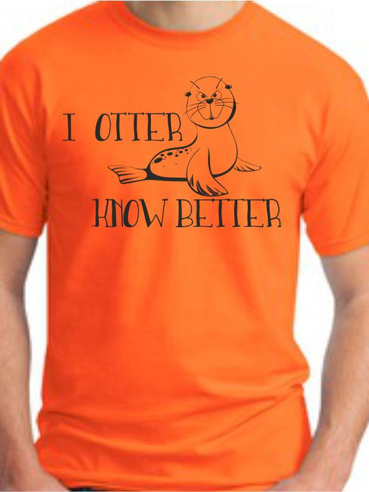 CLOSEOUT - I Otter Know Better Youth T-Shirt