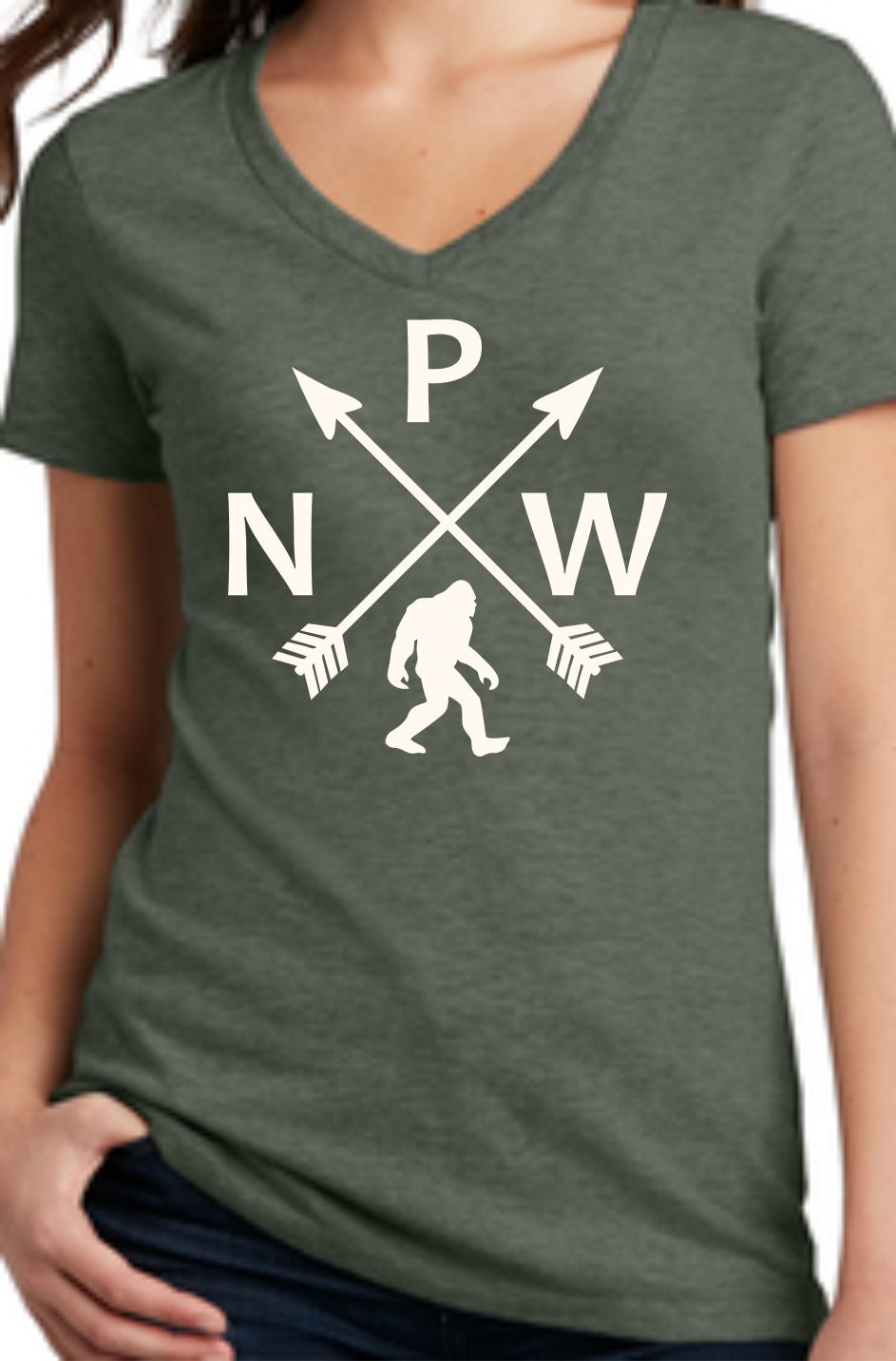 PNW Sasquatch Arrows Women's V-Neck