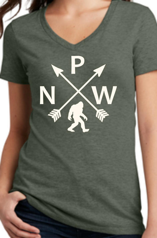 PNW Sasquatch Arrows Women's V-Neck
