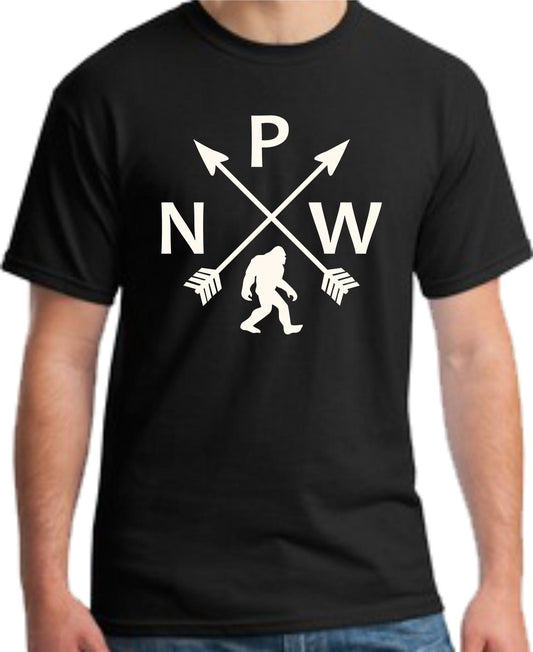 PNW Sasquatch Arrows T-Shirt