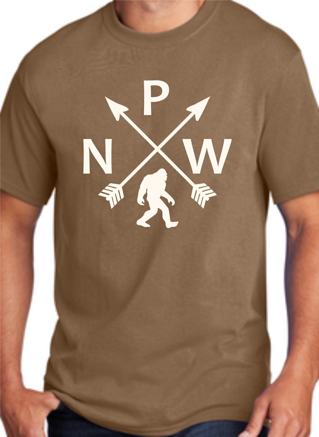 PNW Sasquatch Arrows T-Shirt