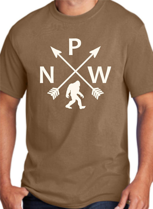 PNW Sasquatch Arrows T-Shirt