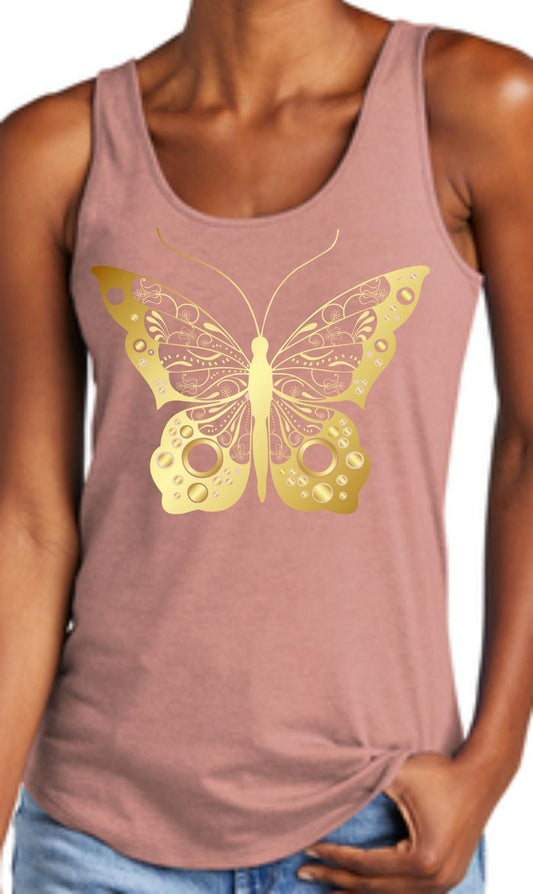 Paisley Butterfly Women's Tank Top
