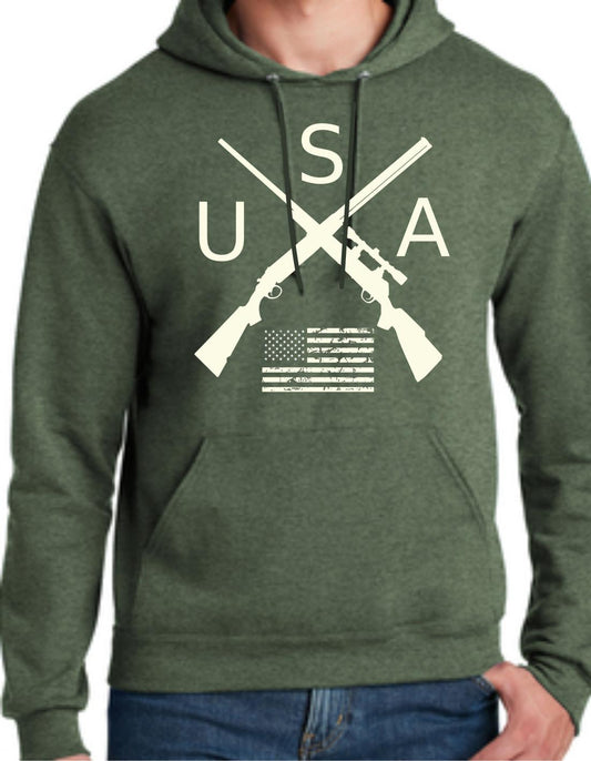 USA Crossed Rifles Hoodie
