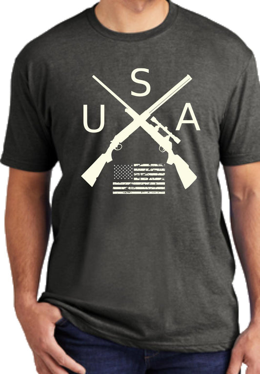 CLOSEOUT - USA Crossed Rifles T-Shirt