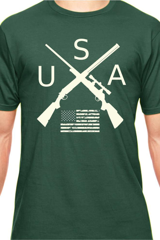 CLOSEOUT - USA Crossed Rifles T-Shirt