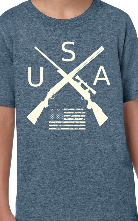 CLOSEOUT - USA Crossed Rifles T-Shirt