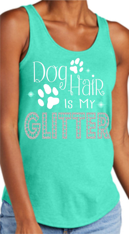 Dog Hair Glitter Tank