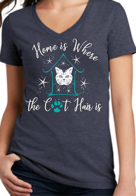 Cat Hair Home V-Neck