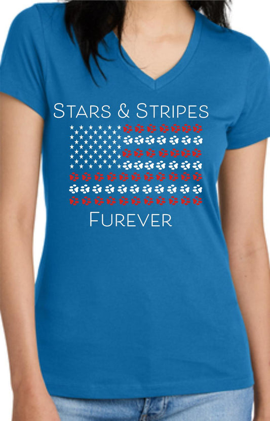 Star & Stripes Furever V-Neck