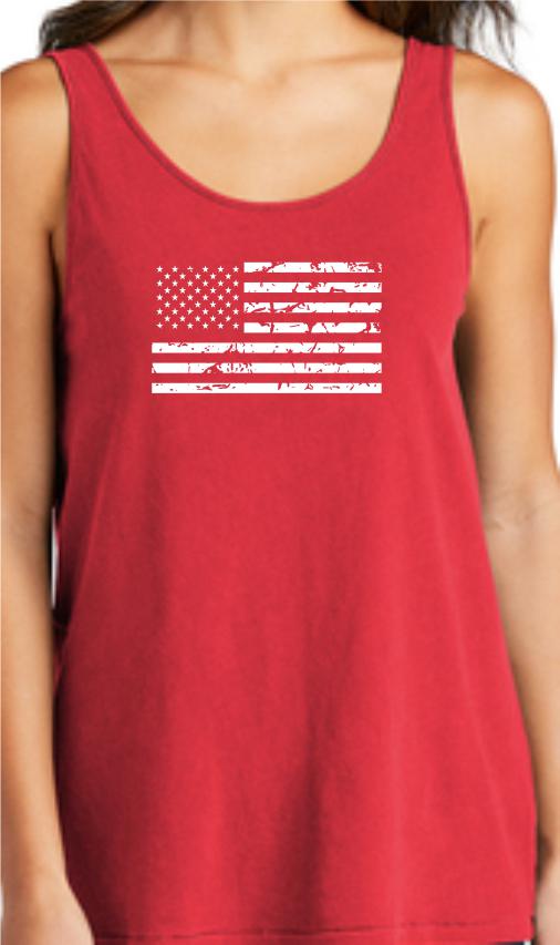 Basic Americana Flag Women's Tank