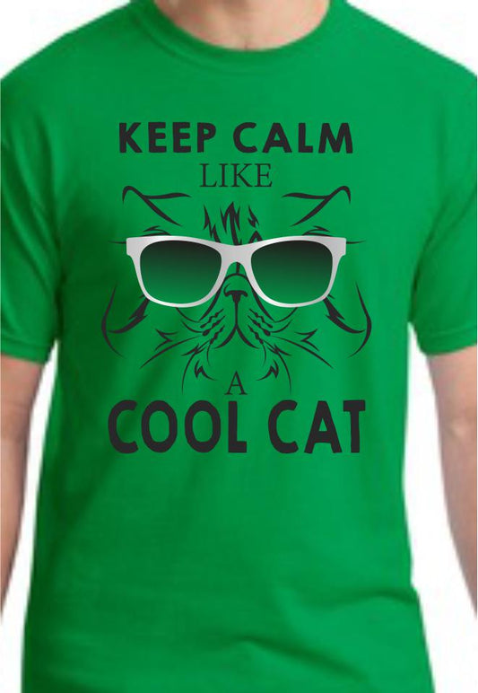Keep Calm Like A Cool Cat Youth T-Shirt