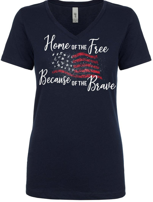 CLOSEOUT - Home Of The Free Women's T-Shirt