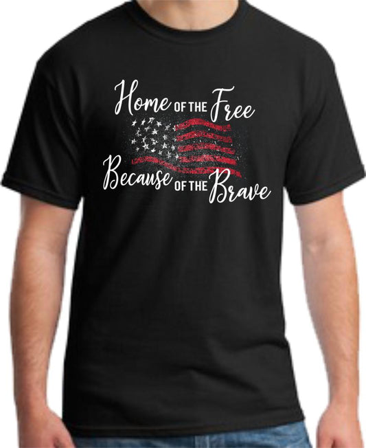 CLOSEOUT - Home Of The Free T-Shirt