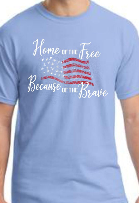 CLOSEOUT - Home Of The Free T-Shirt