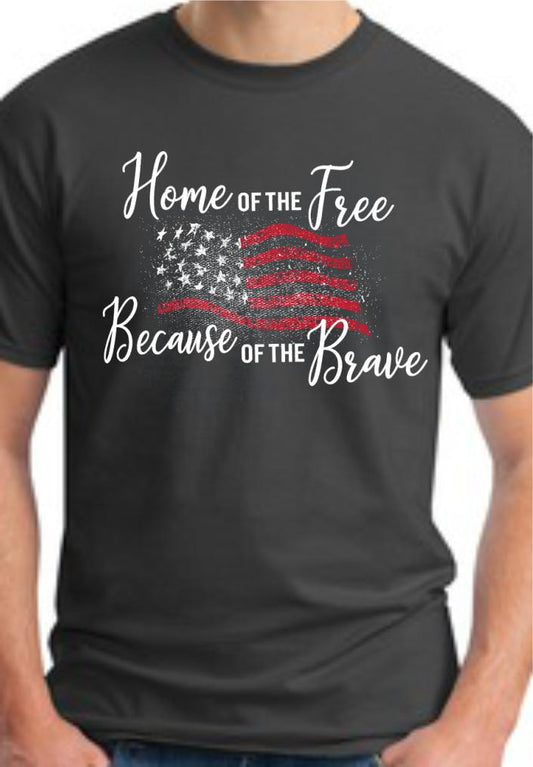 CLOSEOUT - Home Of The Free T-Shirt