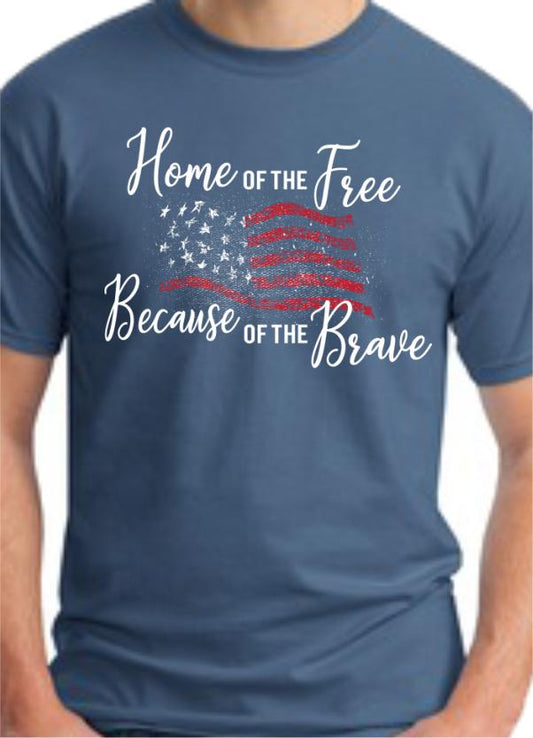 CLOSEOUT - Home Of The Free T-Shirt