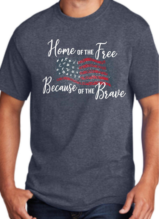 CLOSEOUT - Home Of The Free T-Shirt