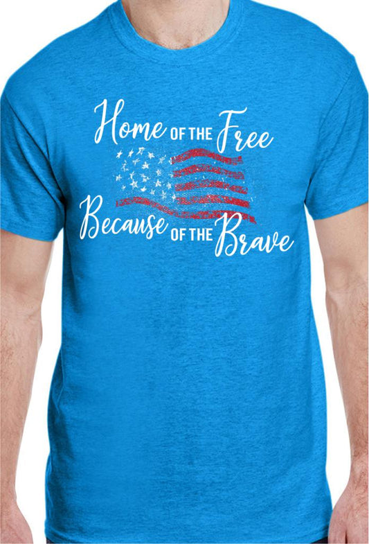 CLOSEOUT - Home Of The Free T-Shirt