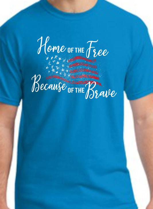 CLOSEOUT - Home Of The Free T-Shirt