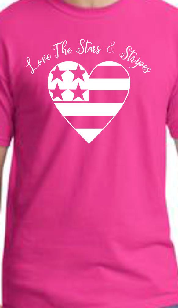Love The Stars & Stripes Unisex Fit T-Shirt
