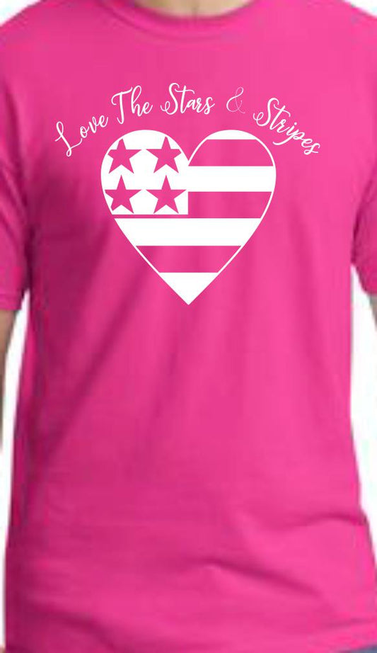 Love The Stars & Stripes Unisex Fit T-Shirt