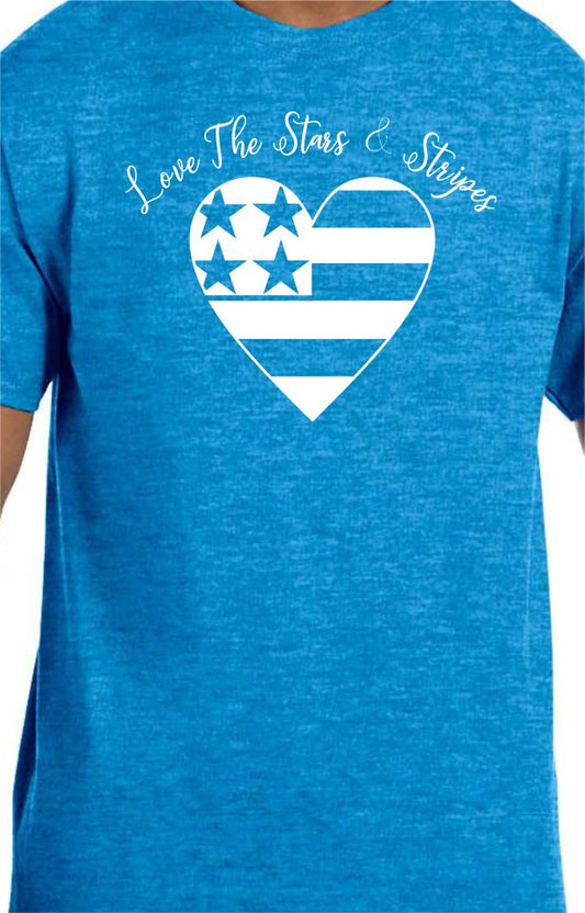 Love The Stars & Stripes Unisex Fit T-Shirt