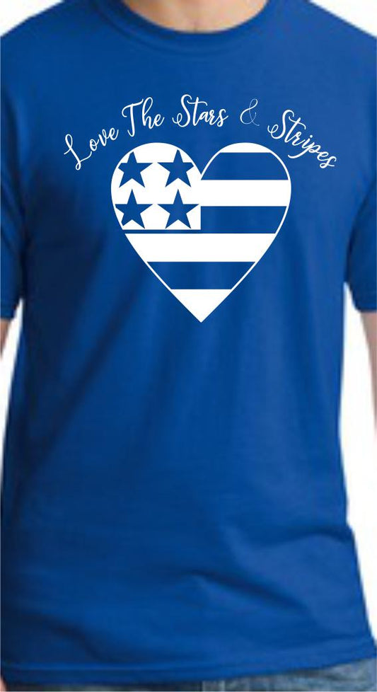 Love The Stars & Stripes Unisex Fit T-Shirt