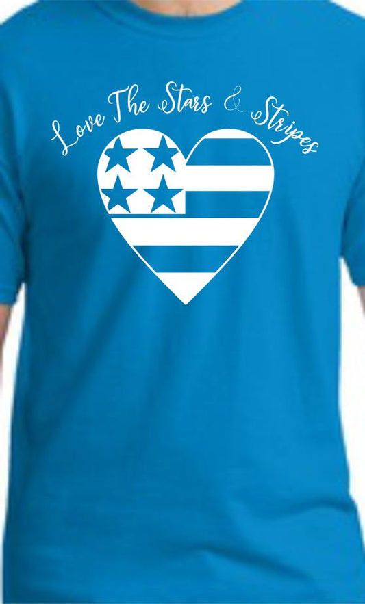 Love The Stars & Stripes Unisex Fit T-Shirt