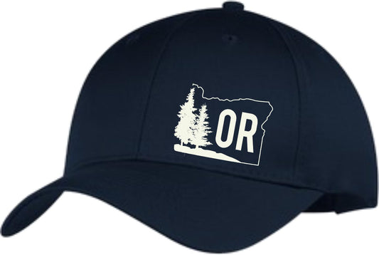 OR State Outline Structured Cap